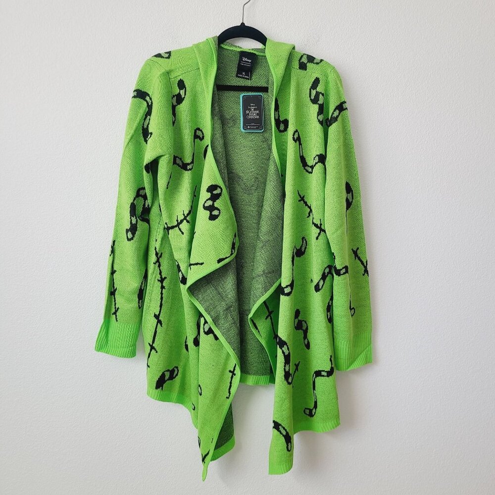 Her Universe Nightmare Before Christmas Oogie Boogie Cardigan Size M Green